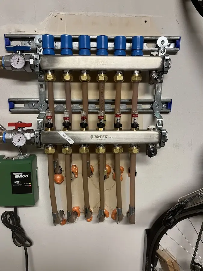 Plumber performing Leak Detection at a residential property in Greene